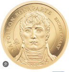 Zlatnik/čistoće 999/Napoleon Bonaparte/težina 0,5 g/200th Anniversary
