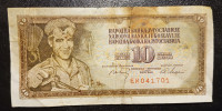 10 dinara SFRJ 1968 umrljana