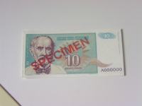 10 dinara SPECIMEN
