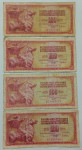 100 dinara novčanice, 4 komada, F kvaliteta