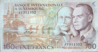 100 Francs/Frang Type 1981 - Luxembourg