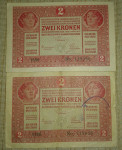 2 krune 1917-sa pretiskom