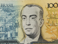 2 Novčanice - Brazil - 1986 - 100 Cruzados - U nizu