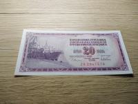 20 Dinara 1978 unc zamjenska novčanica ZA no-2094