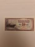 20 dinara UNC 1974