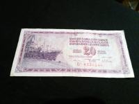 20 Jugoslavenskih dinara novčanica