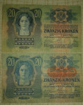 20 kruna 1913-Obje verzije
