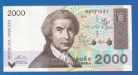 2000 hrda HRVATSKIH DINARA 1992  UNC  ser- B4721241   / 2108