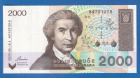 2000 hrda HRVATSKIH DINARA 1992  UNC  ser- B4721278   / 2108