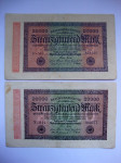 20000 Reichsbanknote mark 1923 - Njemačka  2 komada
