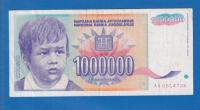2015 - SFRJ JUGOSLAVIJA 1 000 000  MILION DINARA 1993  ser AA 0614736