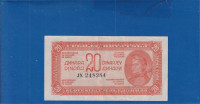 2030 - JUGOSLAVIJA 20  DINARA 1944  JX248284  ODLIČNA