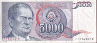 2037 / SFRY JUGOSLAVIJA 5000 DINARA 1985 BZ1426418