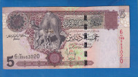 4108 - LIBYA 5 DINARS 2004
