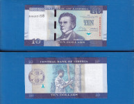 4177 - LIBERIA 10 DOLLARS 2016 UNC  AA8460158
