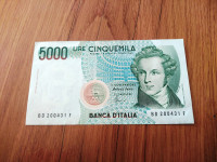 4723 - ITALY 5000 LIRE  AUNC 200341F