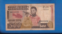 4914 - MADAGASCAR 500 ARIARY 1988
