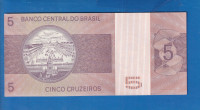 4924 - BRAZIL 5 CRUZEIROS 1989 UNC