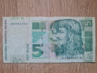 5 Kuna 2001 Hrvatska