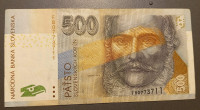 500 kruna Slovačka 2000, vrlo dobro očuvana