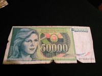 50000 Jugoslavenskih dinara novčanica