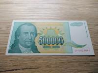 500000 dinara 1993 zamjenska novčanica ZA unc no-2081