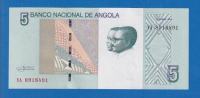 5076 / ANGOLA 5 KWANZAS 2012     / ORIGINALNA NOVČANICA  / UNC