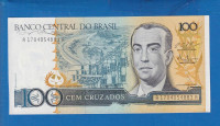 5213 / BRAZIL 100 CRUZEIROS 1988 /  UNC / ORIGINALNA NOVČANICA