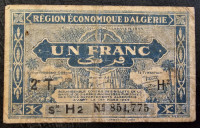 ALGERIA- 1 FRANC 1949.