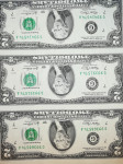 American 2$, 2003. trojac, parici (vf+)