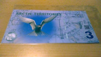 Arctic Territories 3 polar dollars unc novčanica