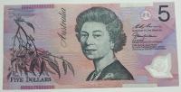 AUSTRALIA, 5 DOLLARS, 1995-2015.