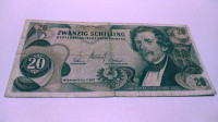 Austria 20 schillig novčanica iz 1967 godine