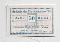 Austrija 50 Heller  1920. Vitis