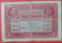 Austrougarska 2 krune 1912.g. s nečitkim žigom verifikacije