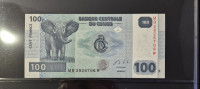 Bancue centrale du Congo 100 franc Novčanica UNC