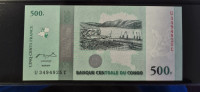 Bancue centrale du Congo 500 Comemorative UNC Novčanica