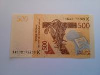 BANKA CENTRALNE AFRIKE 500 FRANCS 2012 GODINA UNC