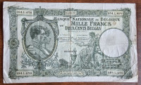 BELGIUM- 1000 FRANCS, 200 BELGAS 1933., OGROMNA NOVČANICA