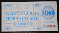 BiH- NOVČANI BON 1000 DINARA 1992. FOJNICA, TOP KVALITETA!