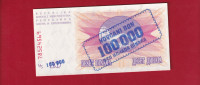 BOSNA 100 000 DINARA 1992 1993 NOVČANI BON 78524569  UNC - 4985