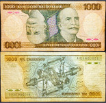 BRAZIL (1985) 1000 Cruzeiros