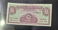 British armed forces 1 pound 4. series UNC