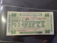 British armed forces 50 pence UNC