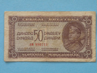 D.F.JUGOSLAVIJA - 50. DINARA - 1944.