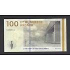 Danska 100 Kronen (xf/aUNC) 2010.