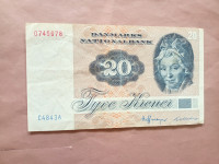 Danska 20 kroner 1972.