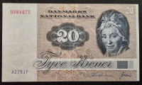 DENMARK- 20 KRONER 1972.
