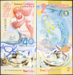 EASTERN CARIBBEAN / ISTOČNI KARIBI (2023) 2 Dollars - Jubilarna UNC