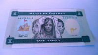 Eritrea 1 nakfa, lijepa unc novčanica iz 1997.godine